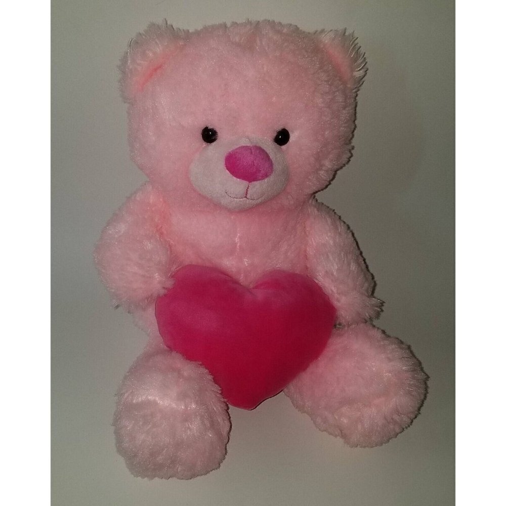 Animal Adventure Pink Teddy Bear Plush Valentine's Day Heart Toy Gift 2022